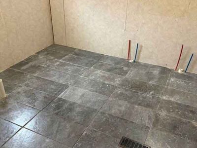 Bathroom Plumbing with PEX Water Line Installation