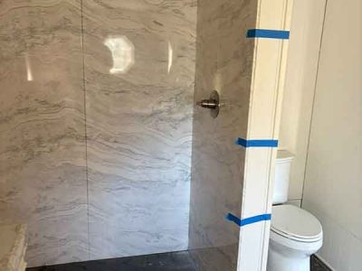 Newly Installed Bathroom Shower